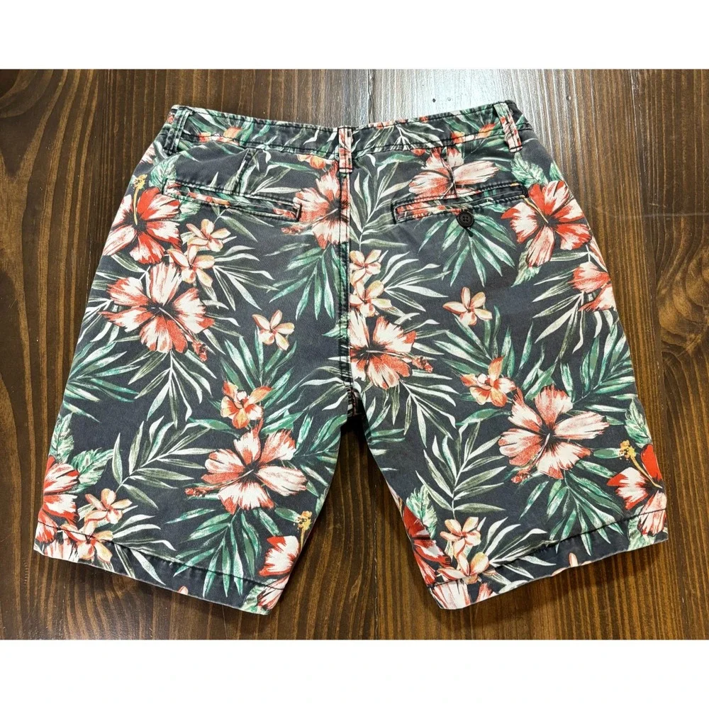 AEROPOSTALE Mens Shorts 29 Tropical Floral Cotton Chino‎ Casual Summer
